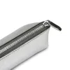 Leder Federmappe Silber - 5