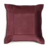 Taschenleerer quadratisch, Leder Suede, 20x20 cm, Bordeaux