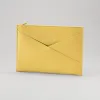 Leder Pouch Wallaby Senfgelb