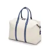 Reisetasche Porto Cervo, Leder/Canvas Blau