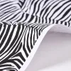 Geschenkpapier Zebra schwarz-weiß 3 Bögen - 3