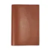 Buchhülle für DIN A5 Bücher, Glattleder, Brandy