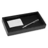 Leather tray, nappa leather, 24 x 12 cm, black - 3