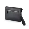 Pouch mit Zip Adri, Leder, Schwarz - 2