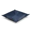 Taschenleerer quadratisch, Leder Suede, 15x15 cm, Royalblau - 3