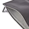 Leder Pouch mit Reißverschluss Schwarz - 2