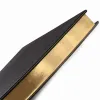 Leder Gästebuch A4 Schwarz mit Goldschnitt - 5