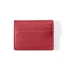 Kartenetui flach, 6 cc, Kollektion 1977, Leder, Rot
