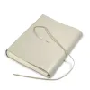 Fotoalbum mit Band, 50 Blatt,  Leder, 23,0x30,0 cm, Cream - 2