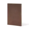 Notizbuch A4, Leder Tabak, blanko