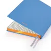 Leder Notizbuch A5 Blanko Racing Blue - 2