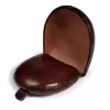 Münzgeldbörse Horseshoe, Leder, Dunkelbraun - 3