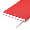 Notebook A5, linen, Red, ruled - 2