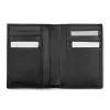 Leder Brieftasche Schwarz 8 Karten - 4