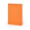 Notizbuch A5, Leder Orange, blanko