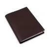 Buchhülle für DIN A5 Bücher, Leder Dolce, Dunkelbraun - 2