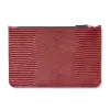 Zip Pouch – Garnet Red Leather