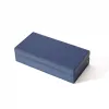 Manschettenknopf-Box, Walnussholz/Leder, Royalblau - 2