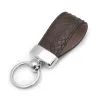Schlüsselanhänger, Pythonleder, Braun - 3