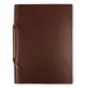 Sketchbook Quadernone, leather, large, dark brown