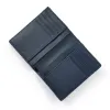 Leder Brieftasche Blau 8 Karten - 2