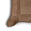 Taschenleerer rechteckig, Leder Suede, 21x15 cm, Nuss - 3