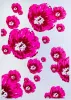 Geschenkpapier Klatschmohn pink 50 x 70 cm, 3 Bögen