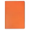 Buchhülle für DIN A4 Bücher, Leder, Orange