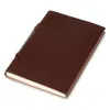 Leder Skizzenblock Groß Dunkelbraun - 3
