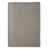 Buchhülle für DIN A4 Bücher, Glattleder, Taupe