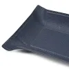Taschenleerer rechteckig, Leder, 32x13 cm, Dunkelblau - 5