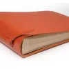 Fotoalbum mit 30 Blatt, Leder, 20,5x15,0 cm, Orange - 2