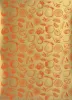 Geschenkpapier Zitrus gold 50  x 70 cm, 3 Bögen