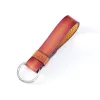 Leder Schlüsselanhänger Nappa Orange - 2