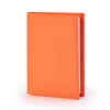 Buchhülle für DIN A5 Bücher, Leder, Orange
