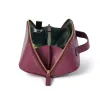 Kosmetiktasche Adri, Leder, Aubergine - 2