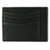 Leder Kartenetui Flach Adri Schwarz 8 Karten