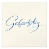 Grußkarte Geburtstag Kalligrafie