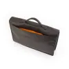 Schmale Leder Aktentasche Hirschleder Braun - 3