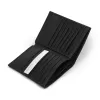 Leder Brieftasche Schwarz 16 Karten - 3