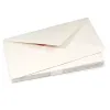 25 Umschläge DIN lang, Smooth Ivory, rotes Seidenfutter - 4