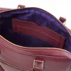 Leder Aktentasche Adri Aubergine - 2