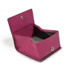 Münzgeldbörse Wiener Schachtel, Rochenleder, Pink - 2