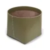 Papierkorb, Leder, H 30 cm, D  38 cm, Clay - 3