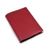 Buchhülle für DIN A5 Bücher, Glattleder, Dunkelrot - 5