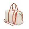 Reisetasche Porto Cervo, Leder/Canvas Orange - 2