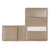 Kreditkartenetui Leder Adri 3-fach 9,5x7,0 cm taupe - 3