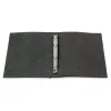 Ringbuch A5, 4 Ringe, Leder, Schwarz - 2