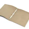 Ringbuch A4, 4 Ringe, Leder, Taupe - 2