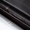 Leder Aktentasche Klassik Hirschleder Schwarz - 2